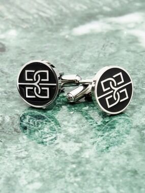❤️ BOLVAINT BLACK CUFFLINKS